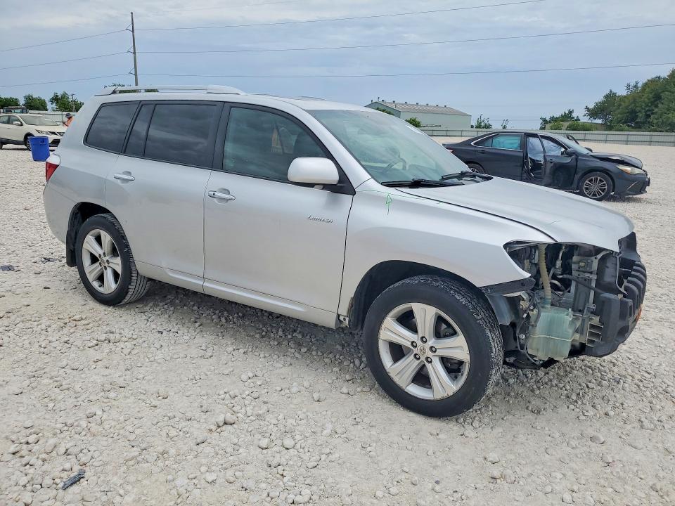 2008 Toyota Highlander VIN JTEDS42A382020960 COPART salvage auction — FRONT END, Tx - Salvage Vehicle Title, sold $2,550 on 2026-07-16 (photo 4)