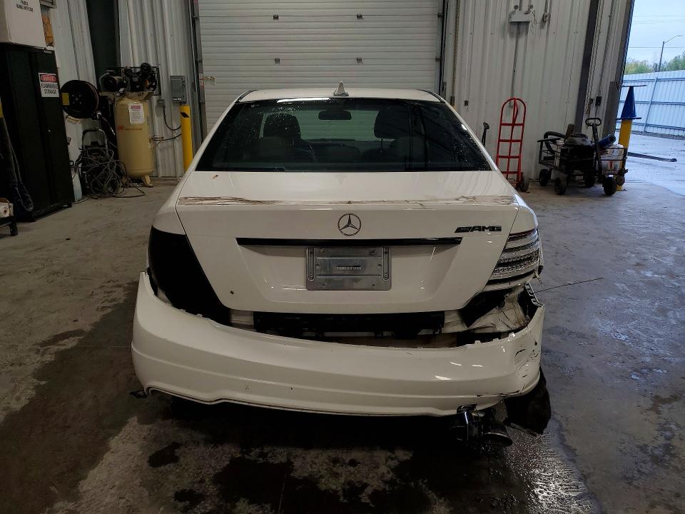 2013 Mercedes-benz C-klasse VIN WDDGF4HB2DA803490 COPART salvage auction — REAR END, On - Permit Salvage, sold $1,500 on 2026-07-14 (photo 6)
