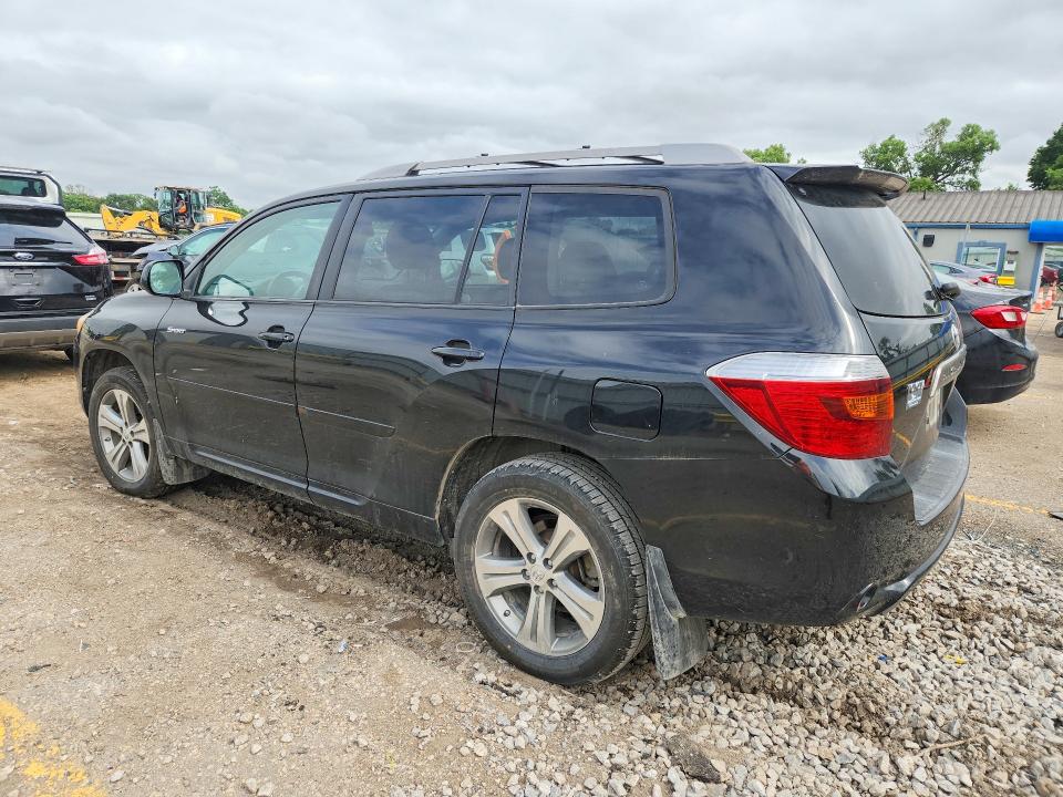 2009 Toyota Highlander VIN JTEES43A792119561 COPART salvage auction — HAIL, Ks - Cert Of Title-Salvage, sold $1,200 on 2026-07-08 (photo 2)
