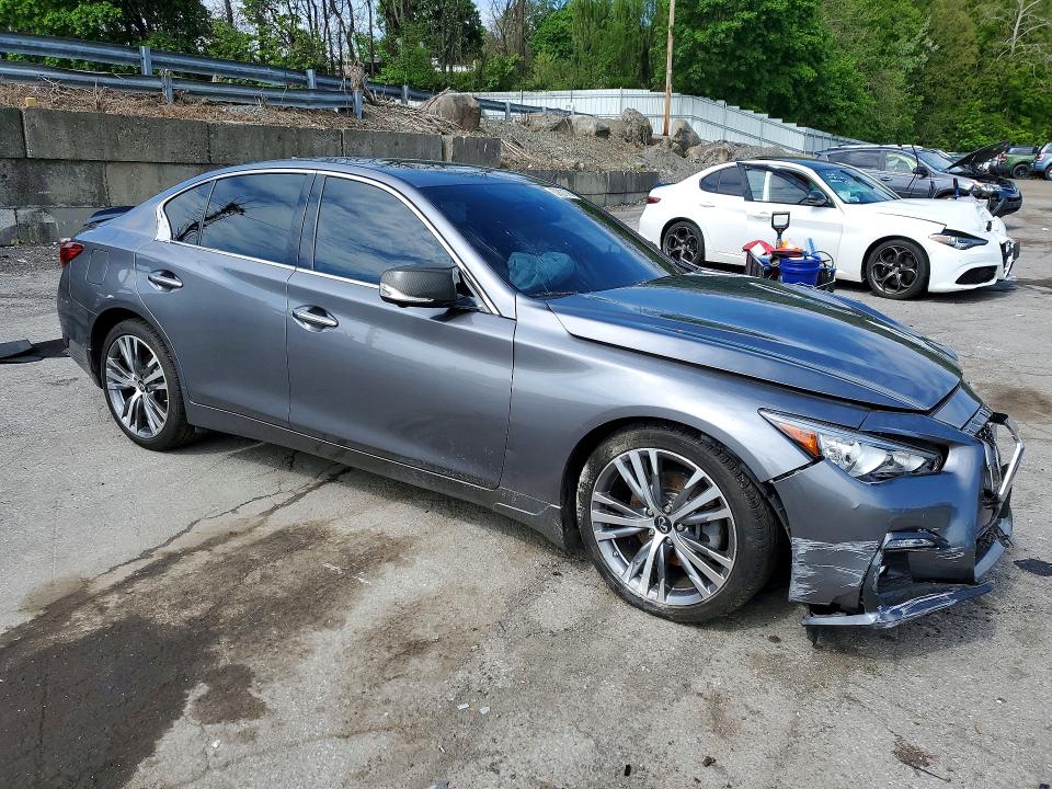 2021 Infiniti VIN JN1EV7CR5MM750568 COPART salvage auction — FRONT END, Ny - Mv907A-Parts Only, sold $2,650 on 2026-07-28 (photo 4)
