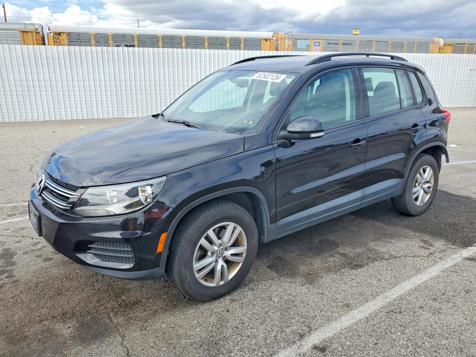 2017 Volkswagen Tiguan VIN WVGAV7AX7HK031400 COPART salvage auction — REAR END, Ca - Salvage Certificate, sold $1,900 on 2026-07-10 (photo 1)