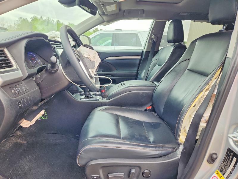 2019 Toyota Highlander VIN 5TDJZRFH3KS595132 COPART salvage auction — FRONT END, Wi - Junked Vehicle Bill Of Sale, sold $6,200 on 2026-07-06 (photo 7)