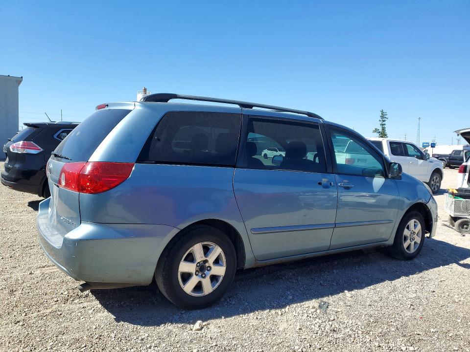 2006 Toyota Sienna VIN 5TDZA23C66S539959 COPART salvage auction — HAIL, Ia - Cert Of Title-Salvage Title, sold $500 on 2026-07-08 (photo 3)