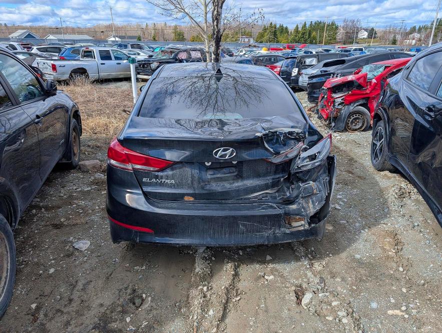 2017 Hyundai Elantra VIN KMHD84LFXHU177222 COPART salvage auction — REAR END, Qc - Gravement Accidente, sold $1,200 on 2026-07-14 (photo 6)