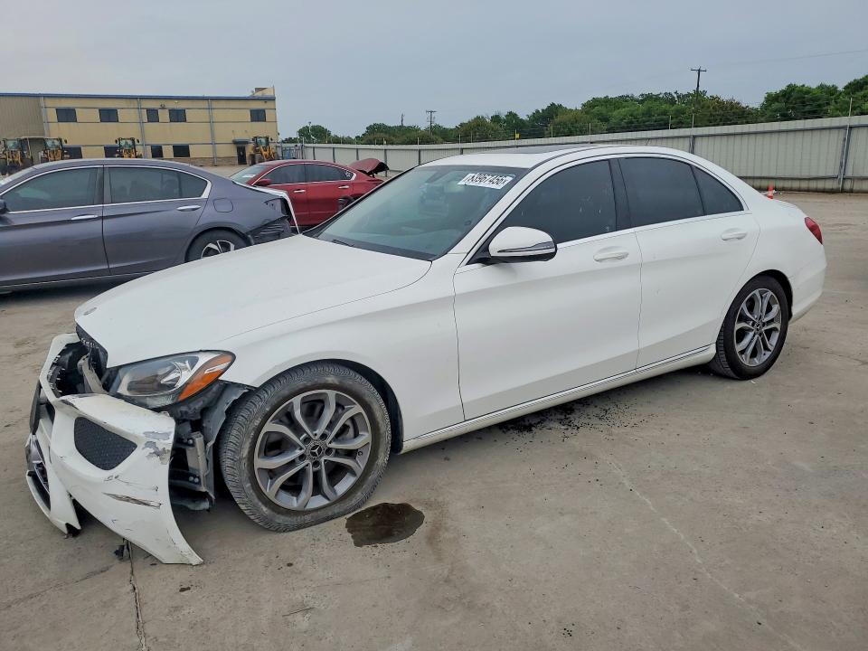2018 Mercedes-benz C-klasse VIN 55SWF4JB1JU264295 COPART salvage auction — FRONT END, Tx - Salvage Vehicle Title, sold $4,100 on 2026-07-09 (photo 1)