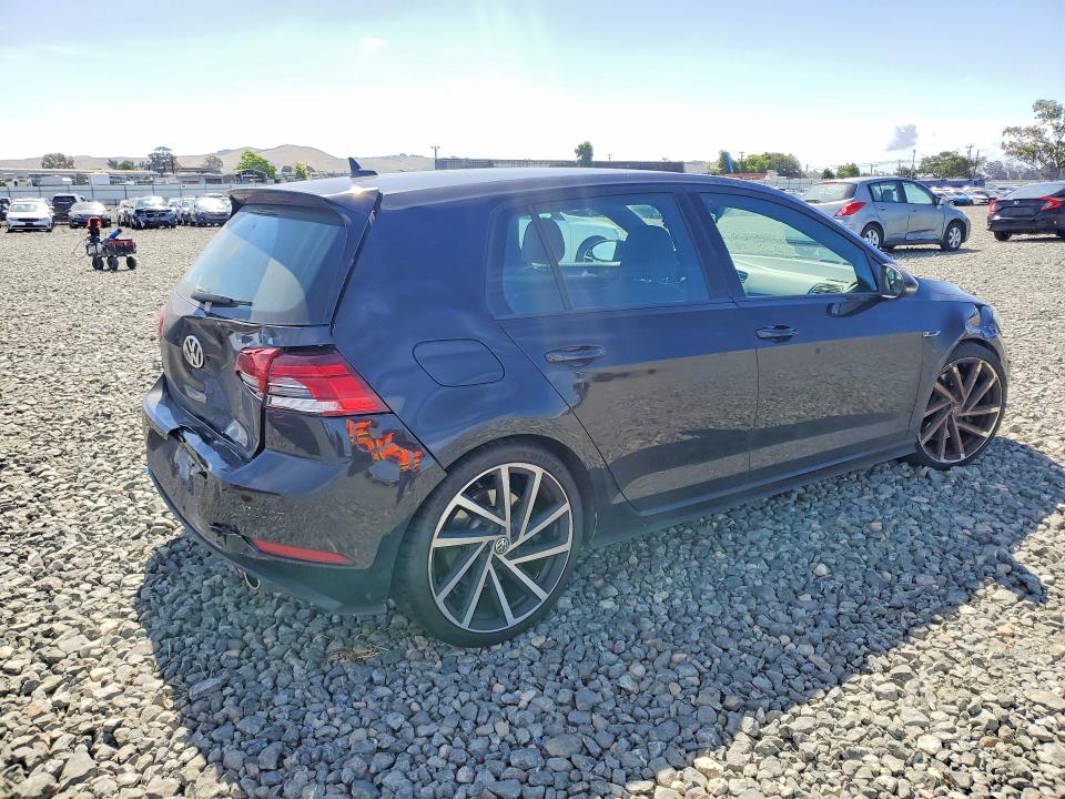 2019 Volkswagen Golf VIN WVWWA7AU5KW113590 COPART salvage auction — REAR END, Id - Salvage Certificate Of Title, sold $8,200 on 2026-08-13 (photo 3)