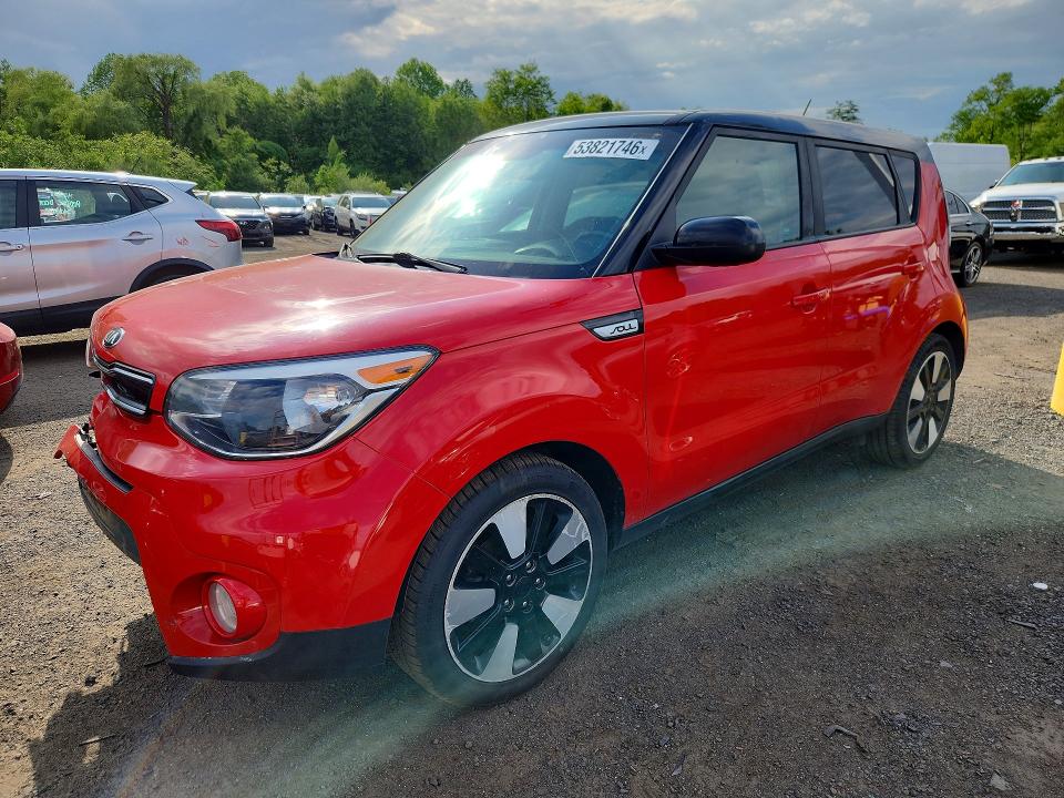 2019 Kia Soul VIN KNDJP3A59K7017689 COPART salvage auction — FRONT END, NH - CERTIFICATE OF TITLE, sold $1,600 on 2026-07-02 (photo 1)