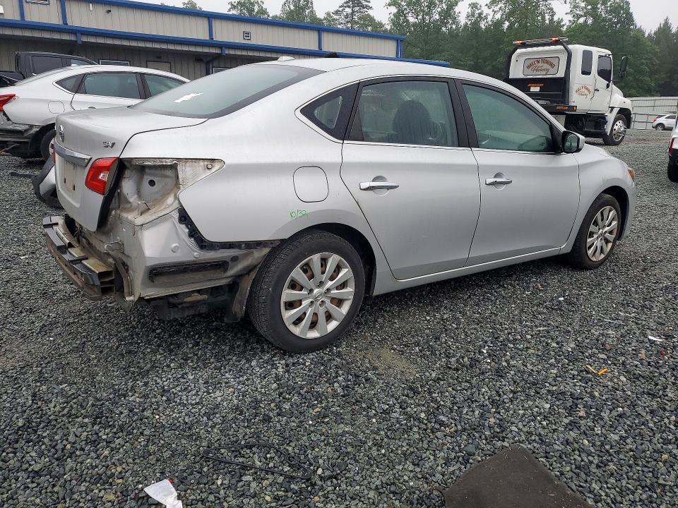 2017 Nissan Sentra VIN 3N1AB7AP8HL686602 COPART salvage auction — REAR END, Nc - Salvage Certificate Of Title, sold $1,600 on 2026-07-02 (photo 3)