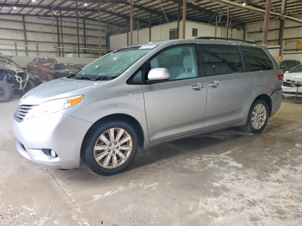 2016 Toyota Sienna VIN 5TDDK3DC3GS137801 COPART salvage auction — REAR END, Ky - Cert Of Title-Salvage, sold $6,100 on 2026-07-15 (photo 1)