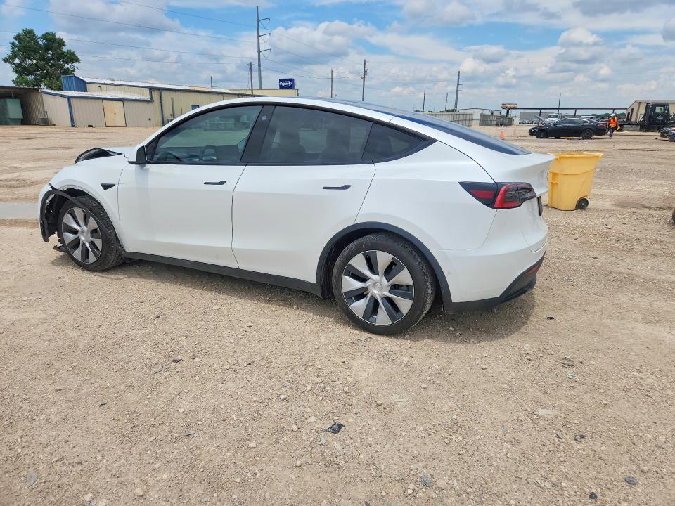 2021 Tesla Model y VIN 5YJYGDEE1MF102893 COPART salvage auction — FRONT END, Tx - Salvage Vehicle Title, sold $1,500 on 2026-07-29 (photo 2)