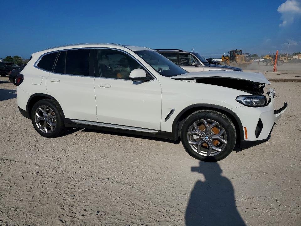 2022 BMW X3 VIN 5UX43DP04N9L16332 COPART salvage auction — FRONT END, Fl - Cert Of Title Slvg Rebuildable, sold $11,500 on 2026-07-07 (photo 4)