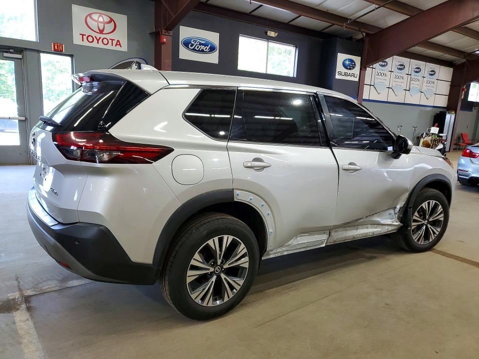 2021 Nissan Rogue VIN JN8AT3BB1MW213414 COPART salvage auction — SIDE, Ct - Cert Of Title-Salvage, sold $6,200 on 2026-07-09 (photo 3)
