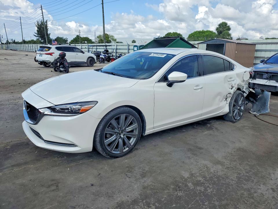 2021 Mazda 6 VIN JM1GL1TY9M1615210 COPART salvage auction — REAR END, Fl - Cert Of Title Slvg Rebuildable, sold $4,350 on 2026-07-06 (photo 1)