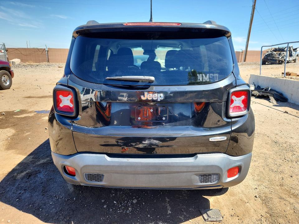 2016 Jeep Renegade VIN ZACCJABT4GPD50145 COPART salvage auction — FRONT END, NM - CERT OF TITLE-SALVAGE, sold $600 on 2026-08-06 (photo 6)