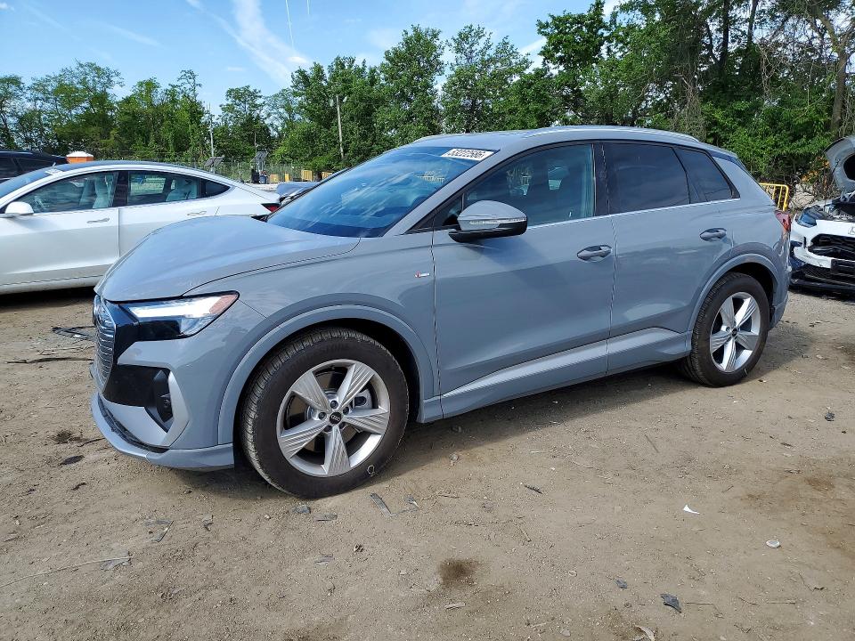 2025 Audi Q4 e-tron VIN WA1LUBFZ6SP065300 COPART salvage auction — FRONT END, Md - Cert Of Salvage < 75% Damage, sold $12,300 on 2026-07-30 (photo 1)