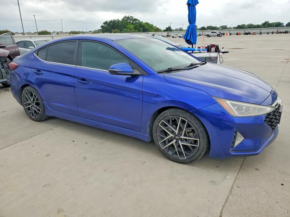 2020 Hyundai Elantra VIN KMHD04LB4LU934466 COPART salvage auction — HAIL, Tx - Salvage Vehicle Title, sold $2,550 on 2026-08-03 (photo 4)