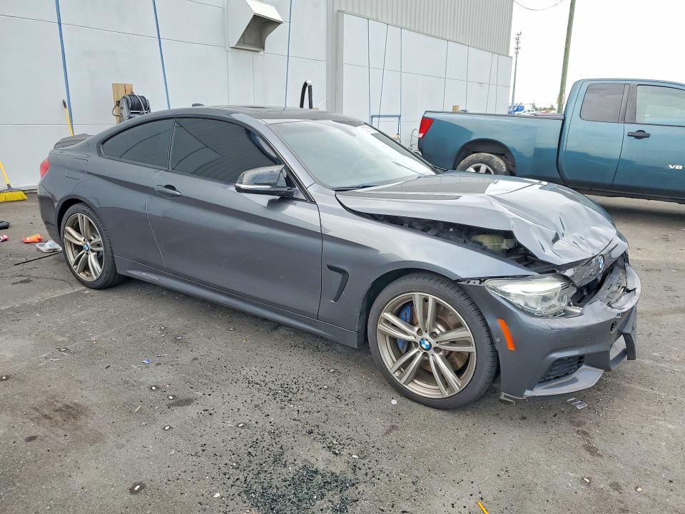 2014 BMW 4er VIN WBA3R5C54EK187873 COPART salvage auction — FRONT END, Fl - Cert Of Title Slvg Rebuildable, sold $2,950 on 2026-07-20 (photo 4)