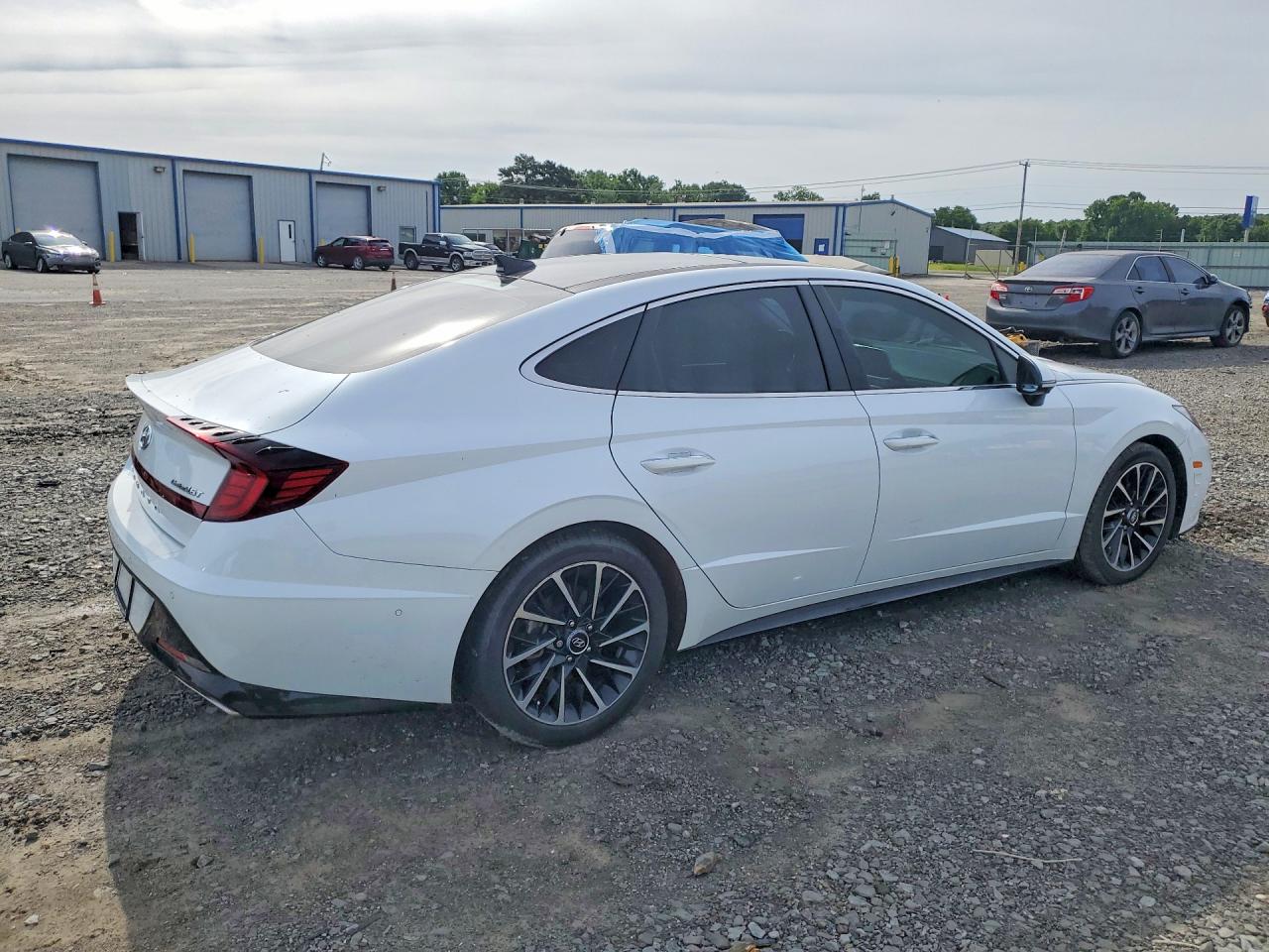 2021 Hyundai Sonata VIN 5NPEH4J20MH101585 COPART salvage auction — Side, AR - CERT OF TITLE-SALVAGE, sold $5,500 on 2026-07-01 (photo 3)