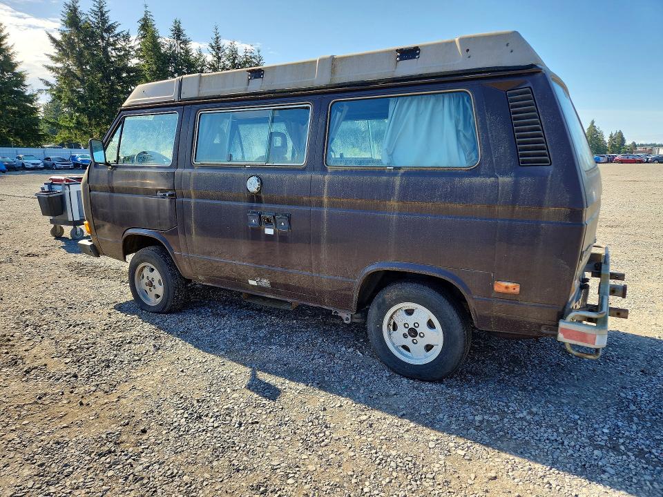 1985 Volkswagen Vanagon VIN WV2ZB0254FH006373 COPART salvage auction — MINOR DENT/SCRATCHES, WA - CERT OF OWNERSHIP-REBUILT, sold $1,800 on 2026-07-17 (photo 2)