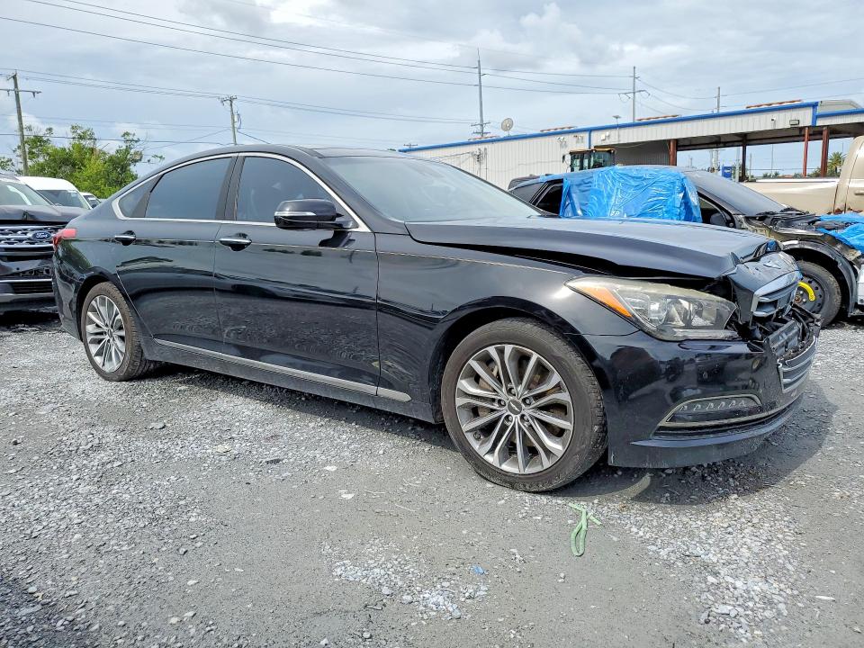 2017 Genesis G80 VIN KMHGN4JE6HU177931 COPART salvage auction — FRONT END, Fl - Certificate Of Destruction, sold $2,100 on 2026-07-10 (photo 4)
