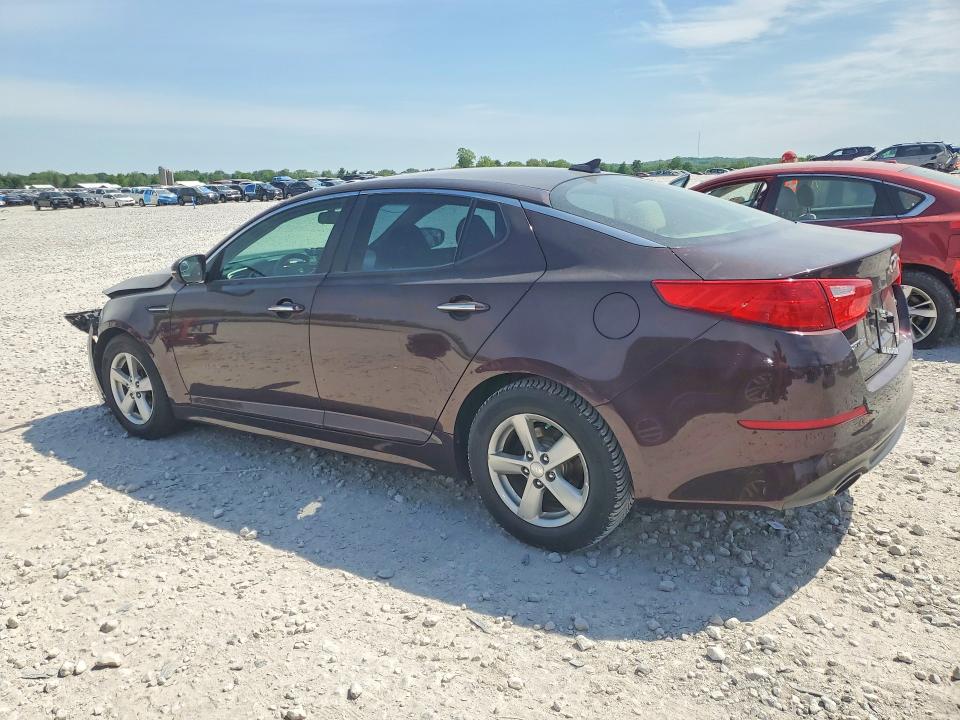 2014 Kia Optima VIN 5XXGM4A71EG281186 COPART salvage auction — FRONT END, Il - Salvage Certificate, sold $525 on 2026-07-16 (photo 2)