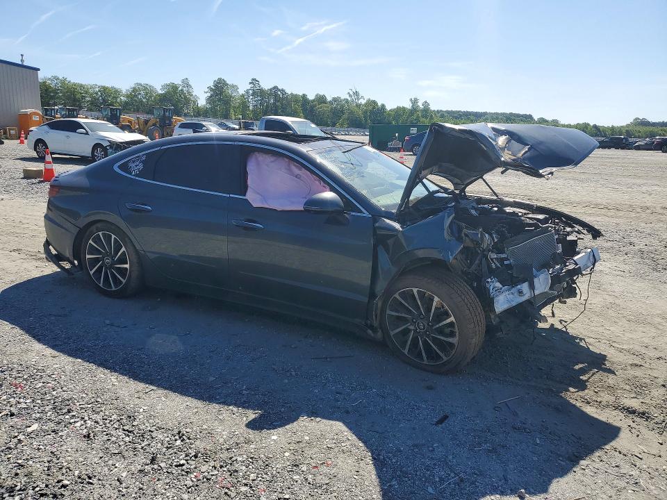2023 Hyundai Sonata VIN KMHL34J20PA269420 COPART salvage auction — FRONT END, Ga - Certificate Of Title, sold $1,800 on 2026-07-08 (photo 4)