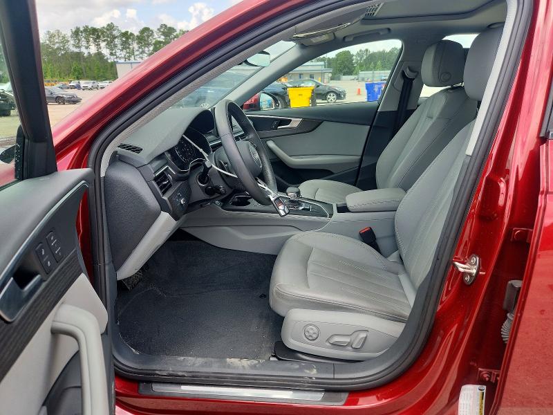 2019 Audi A4 VIN WAUGMAF41KN021705 COPART salvage auction — FRONT END, Nc - Salvage Certificate Of Title, sold $5,100 on 2026-07-15 (photo 7)