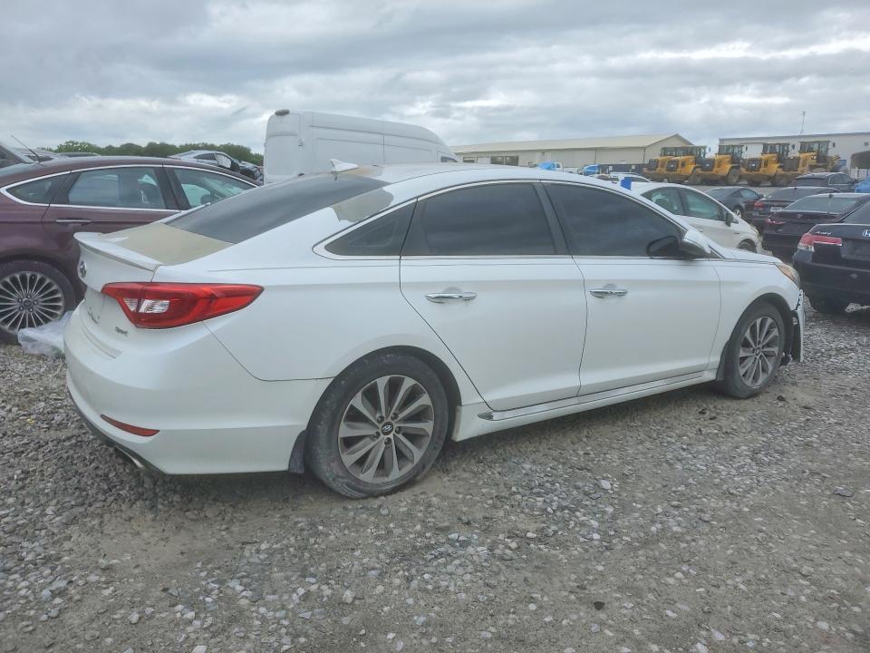 2015 Hyundai Sonata VIN 5NPE34AF0FH103969 COPART salvage auction — FRONT END, Tn - Certificate Of Title (P), sold $2,200 on 2026-07-09 (photo 3)