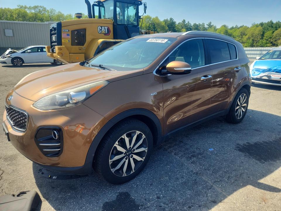 2018 Kia Sportage VIN KNDPNCACXJ7373663 COPART salvage auction — REAR END, Wv - Salvage Certificate, sold $3,450 on 2026-07-07 (photo 1)