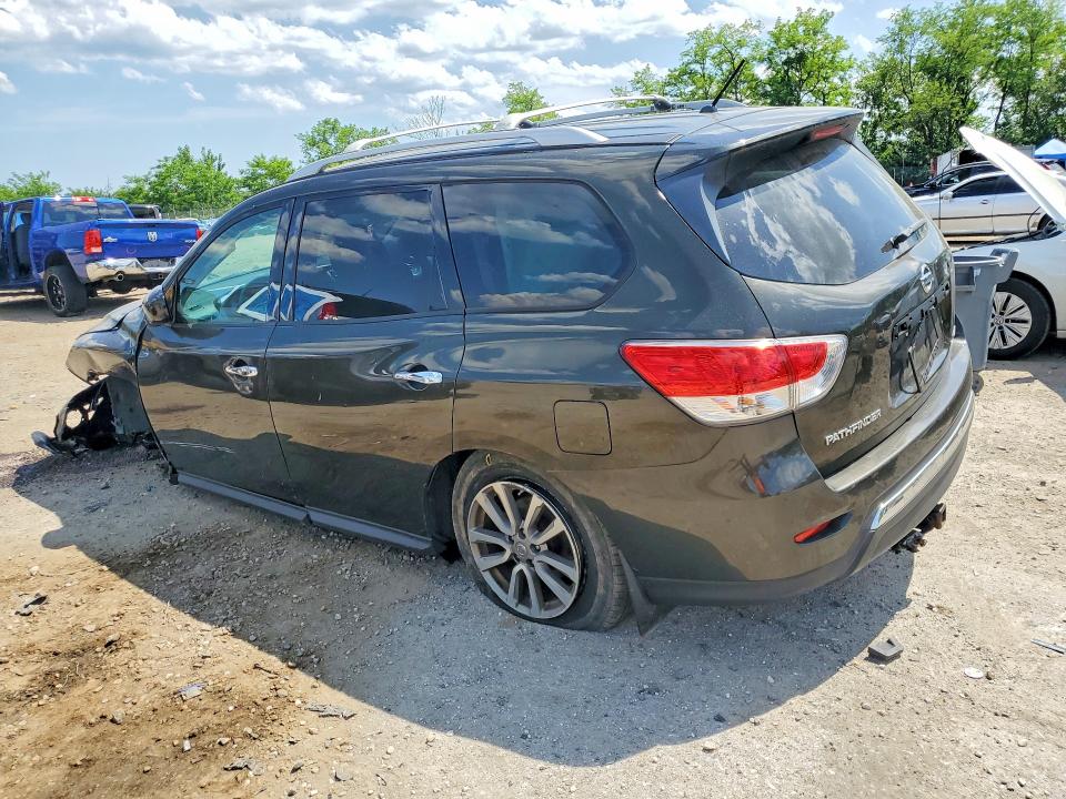 2015 Nissan Pathfinder VIN 5N1AR2MM2FC685074 COPART salvage auction — FRONT END, Md - Cert Of Salvage > 75% Damage, sold $825 on 2026-07-02 (photo 2)