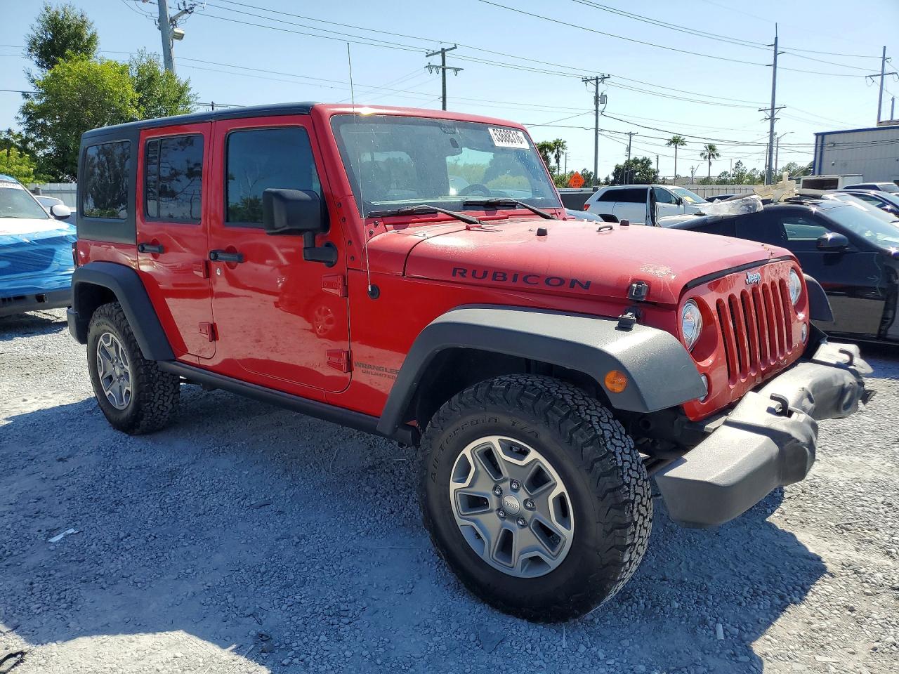2017 Jeep Wrangler Unlimited VIN 1C4BJWFG5HL632015 COPART salvage auction — Front End, FL - CERT OF TITLE SLVG REBUILDABLE, sold $9,600 on 2026-07-07 (photo 4)