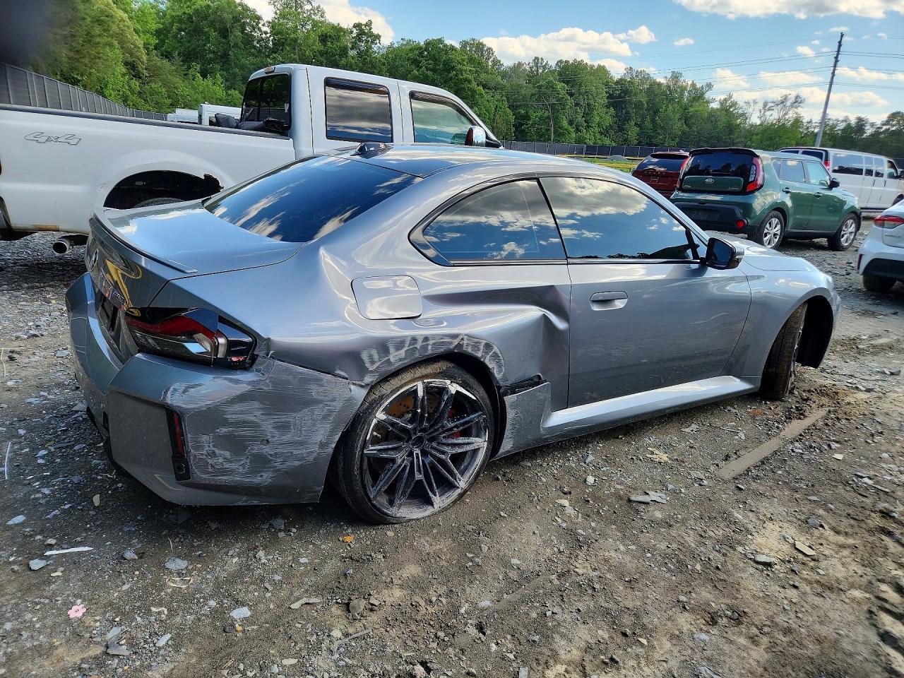 2025 BMW M2 VIN 3MF23DM08S8F64552 COPART salvage auction — Side, MD - CERT OF SALVAGE > 75% DAMAGE, sold $34,750 on 2026-07-02 (photo 3)