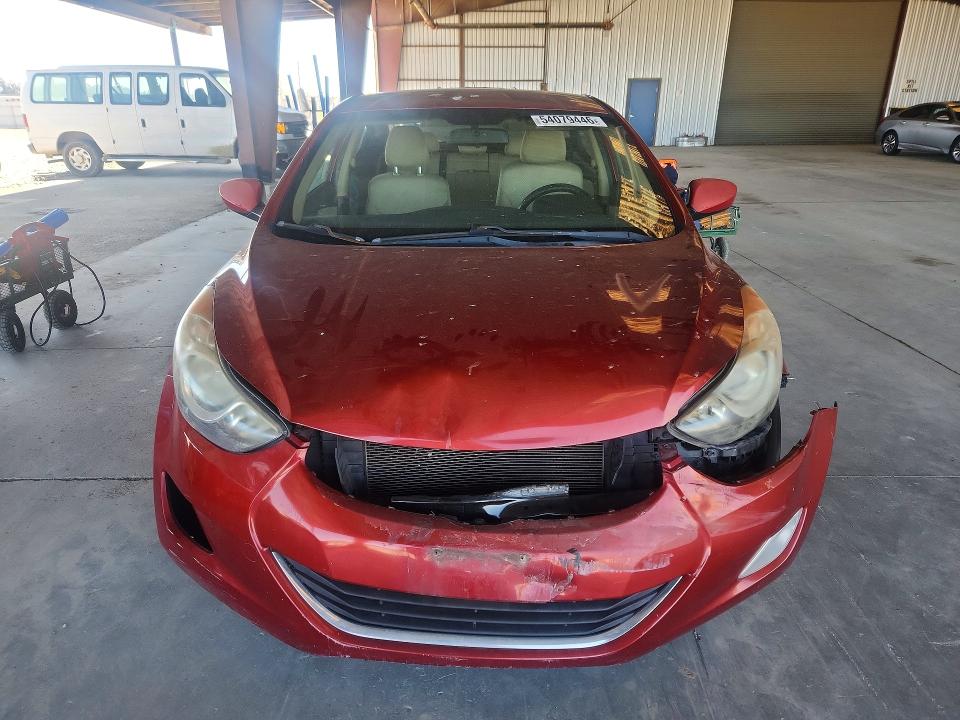 2012 Hyundai VIN KMHDH4AE3CU323690 COPART salvage auction — FRONT END, Ca - Salvage Certificate, sold $975 on 2026-07-13 (photo 5)