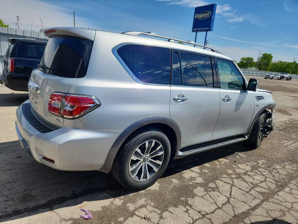 2019 Nissan Armada VIN JN8AY2NC9K9587670 COPART salvage auction — FRONT END, In - Cert Of Title-Salvage Title, sold $9,900 on 2026-07-27 (photo 3)