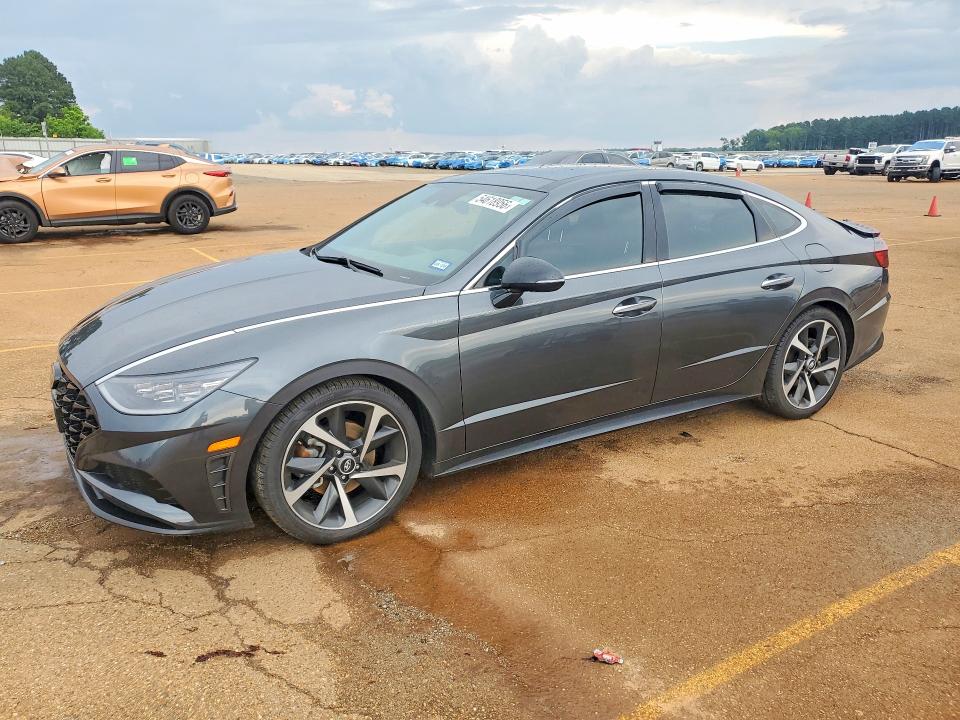 2023 Hyundai Sonata VIN KMHL44J21PA310425 COPART salvage auction — REAR END, Tx - Salvage Vehicle Title, sold $5,300 on 2026-07-27 (photo 1)