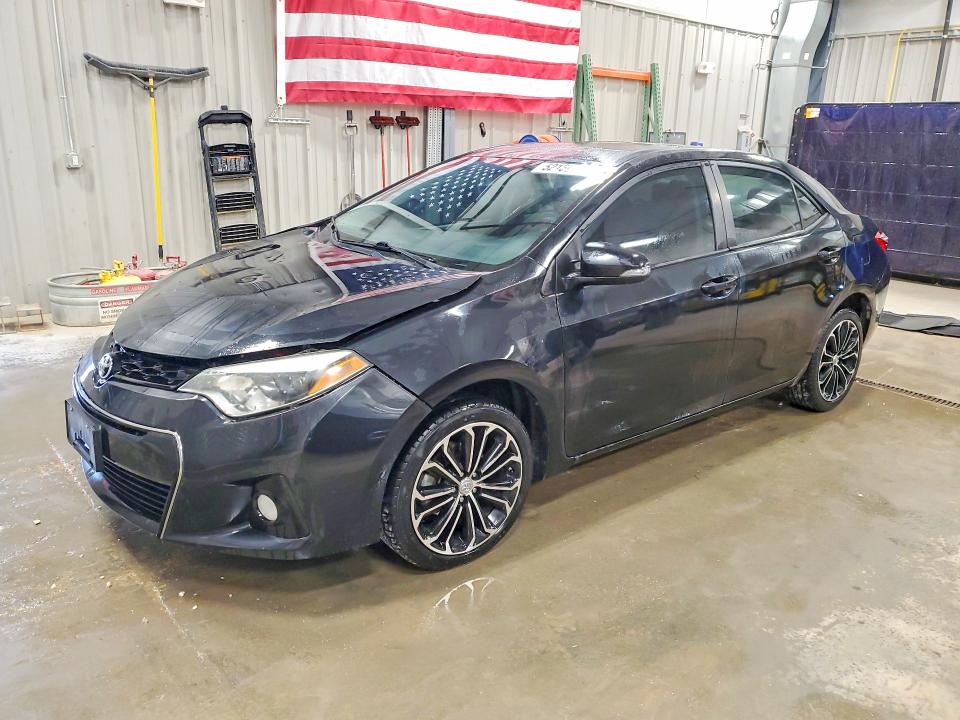 2014 Toyota Corolla VIN 5YFBURHE6EP153075 COPART salvage auction — FRONT END, Wy - Certificate Of Title, sold $150 on 2026-07-22 (photo 1)