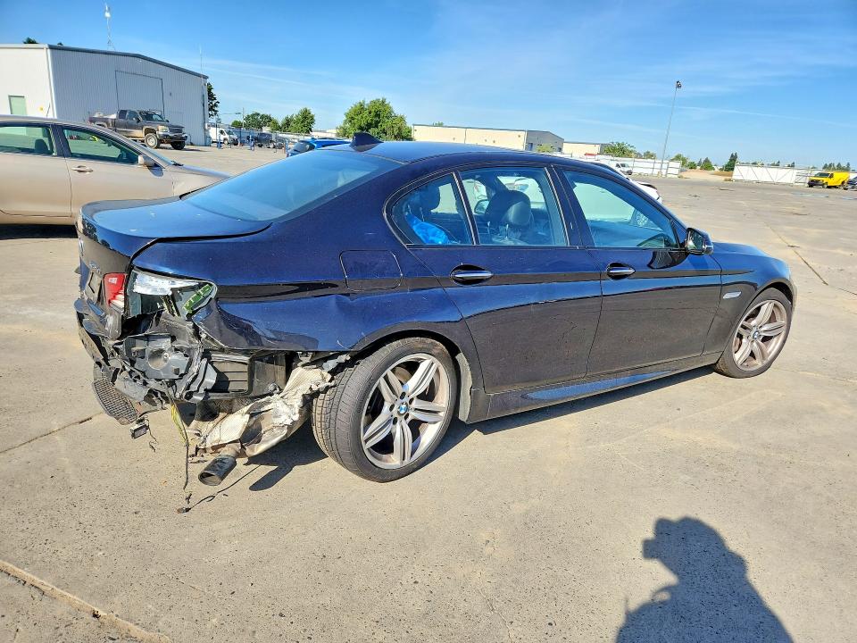 2015 BMW 5er VIN WBA5B1C56FG125806 COPART salvage auction — REAR END, Ca - Salvage Certificate, sold $2,400 on 2026-07-20 (photo 3)