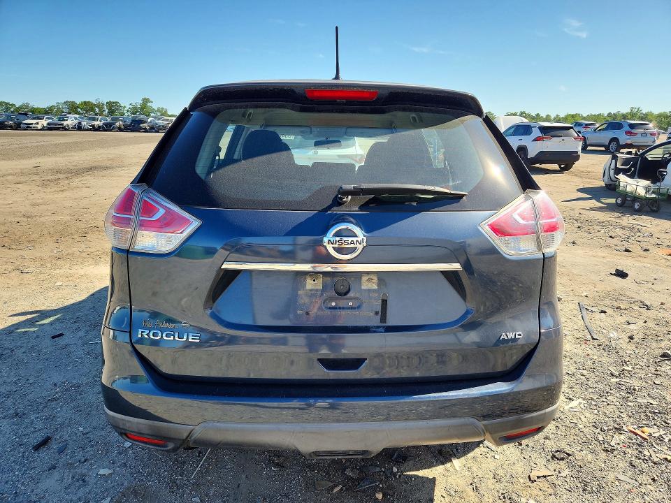 2016 Nissan Rogue VIN KNMAT2MV3GP632537 COPART salvage auction — FRONT END, Va - Cert Of Title - Salvage, sold $325 on 2026-07-22 (photo 6)