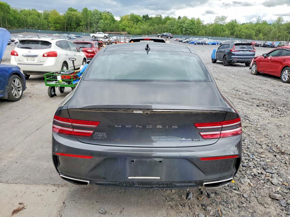 2024 Genesis G80 VIN KMTGB4SD0RU225980 COPART salvage auction — FRONT END, Pa - Certificate Of Salvage, sold $9,000 on 2026-07-08 (photo 6)