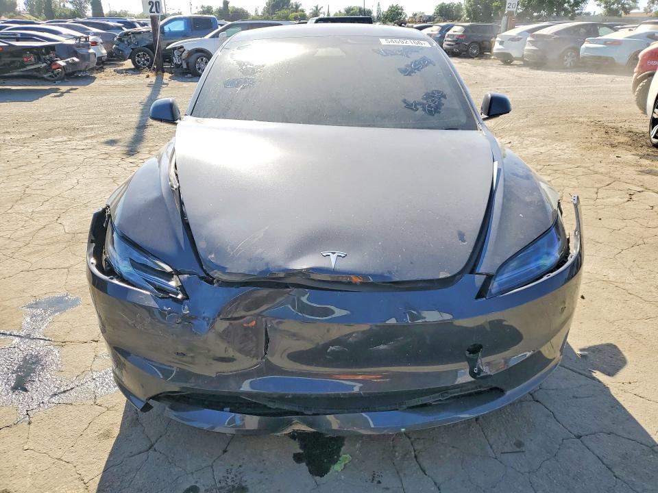 2025 Tesla Model 3 VIN 5YJ3E1EA6SF043350 COPART salvage auction — FRONT END, CA - SALVAGE CERTIFICATE, sold $10,800 on 2026-07-16 (photo 5)
