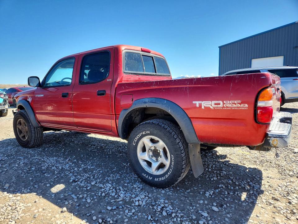2001 Toyota Tacoma VIN 5TEGN92N41Z781166 COPART salvage auction — FRONT END, Ut - Salvage Certificate, sold $2,500 on 2026-07-14 (photo 2)