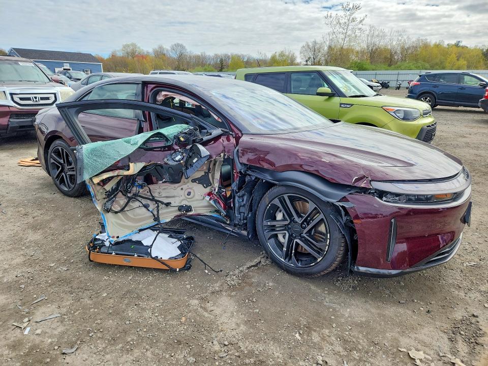 2026 Lucid Air VIN 50EA1TEA8TA005266 COPART salvage auction — SIDE, Ma - Cert Of Title-Salvage, sold $16,200 on 2026-07-21 (photo 4)