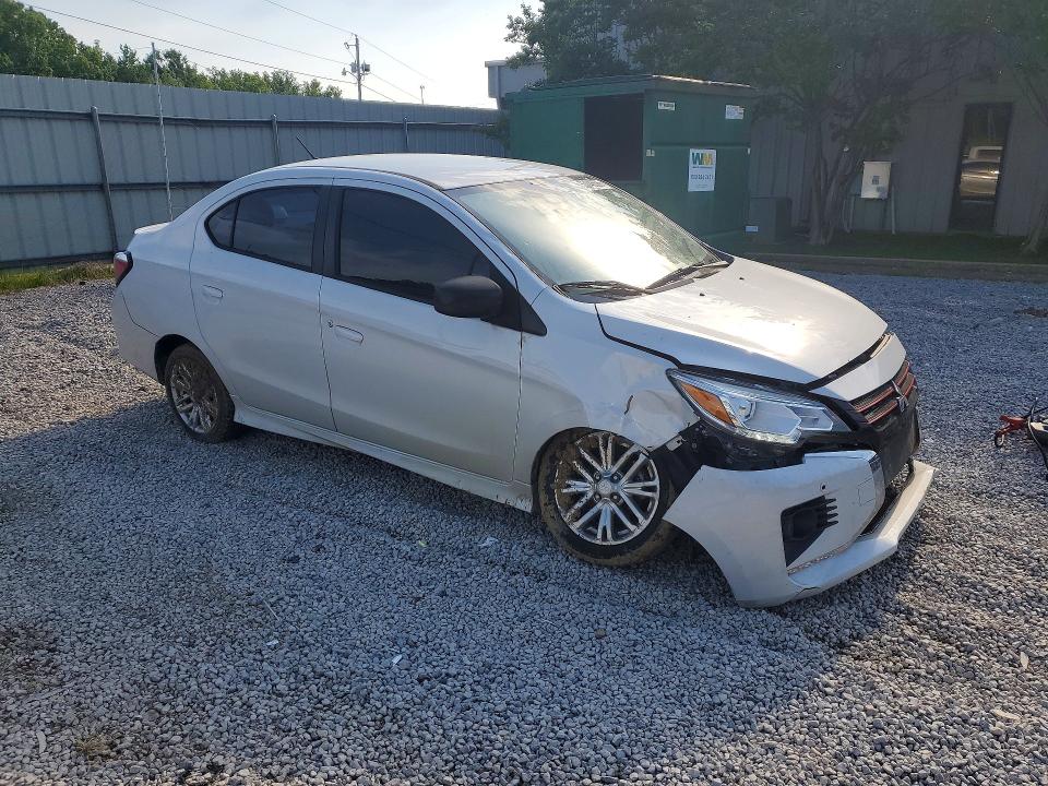 2021 Mitsubishi Mirage VIN ML32FVFJ0MHF02721 COPART salvage auction — FRONT END, Ms - Cert Of Title-Salvaged, sold $1,400 on 2026-07-08 (photo 4)
