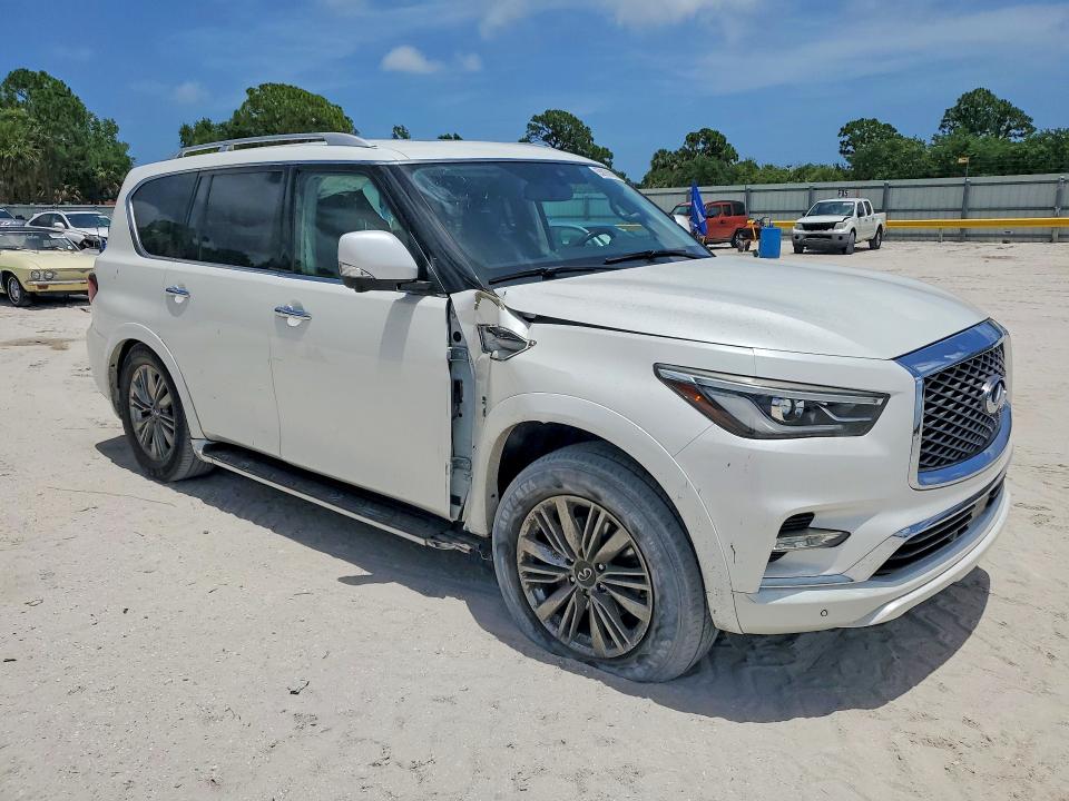 2018 Infiniti VIN JN8AZ2ND4J9840589 COPART salvage auction — FRONT END, Fl - Cert Of Title Slvg Rebuildable, sold $7,500 on 2026-07-15 (photo 4)