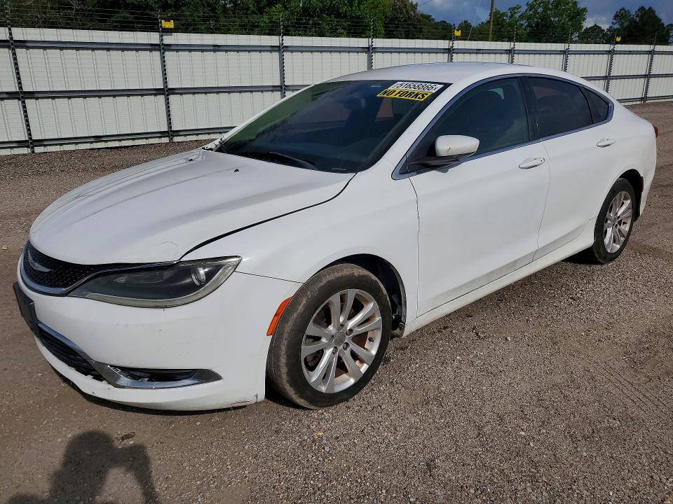 2016 Chrysler 200 VIN 1C3CCCAB1GN112085 COPART salvage auction — MECHANICAL, Al - Cert Of Title-Salvage Title, sold $1,275 on 2026-07-02 (photo 1)