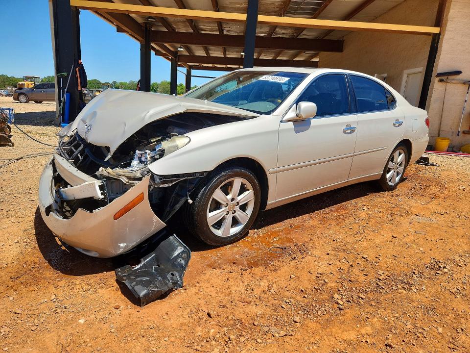 2005 Lexus ES VIN JTHBA30G355095859 COPART salvage auction — FRONT END, Al - Cert Of Title-Salvage Title, sold $450 on 2026-07-08 (photo 1)