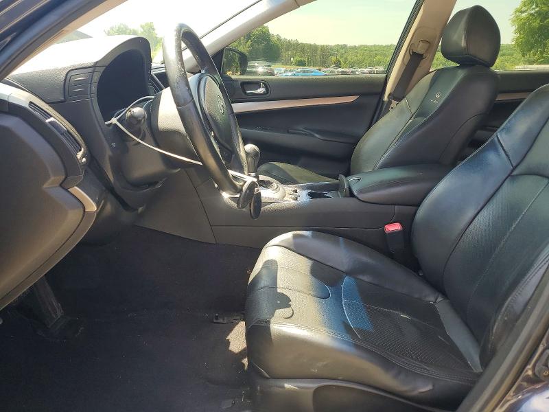 2012 Infiniti G VIN JN1DV6AR8CM730662 COPART salvage auction — REAR END, Nc - Salvage Certificate Of Title, sold $175 on 2026-07-30 (photo 7)