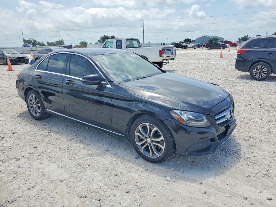 2016 Mercedes-benz C-klasse VIN 55SWF4KB2GU102702 COPART salvage auction — FRONT END, Tx - Salvage Vehicle Title, sold $3,800 on 2026-07-09 (photo 4)