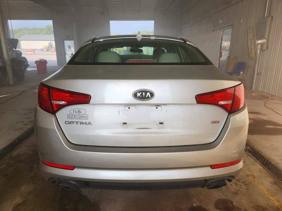 2011 Kia Optima VIN KNAGM4A7XB5161982 COPART salvage auction — FRONT END, Wv - Salvage Certificate, sold $400 on 2026-07-06 (photo 6)