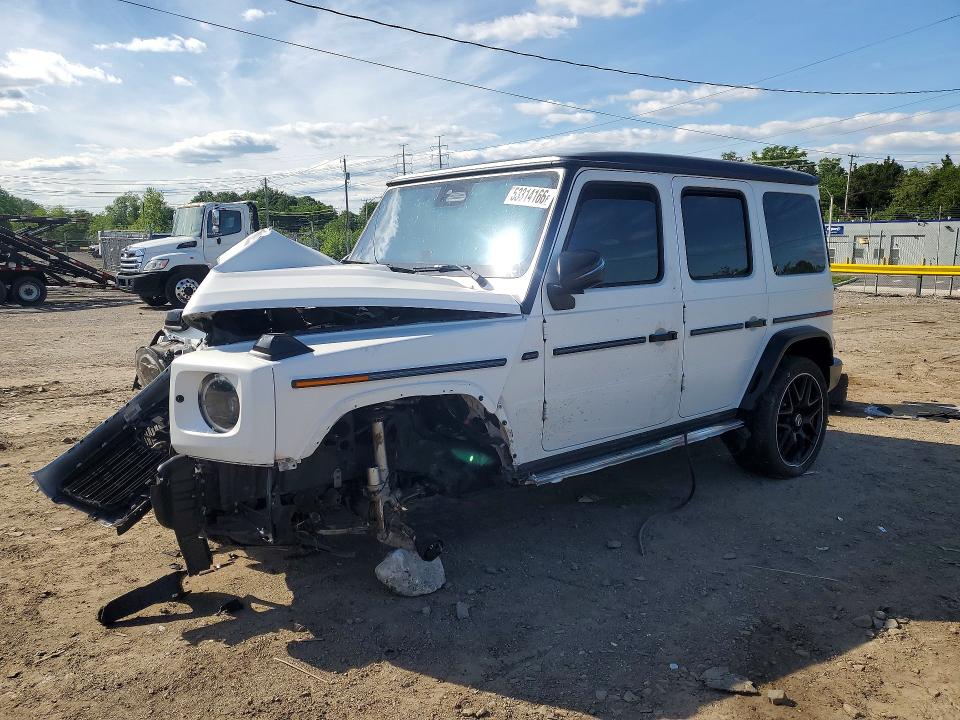 2025 Mercedes-benz G-klasse VIN W1NWM0AB4SX035187 COPART salvage auction — FRONT END, Md - Cert Of Salvage > 75% Damage, sold $425 on 2026-07-21 (photo 1)